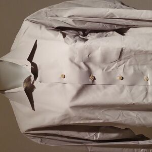 Kenneth Cole Mens Dress Shirt Light Tan 17 Neck